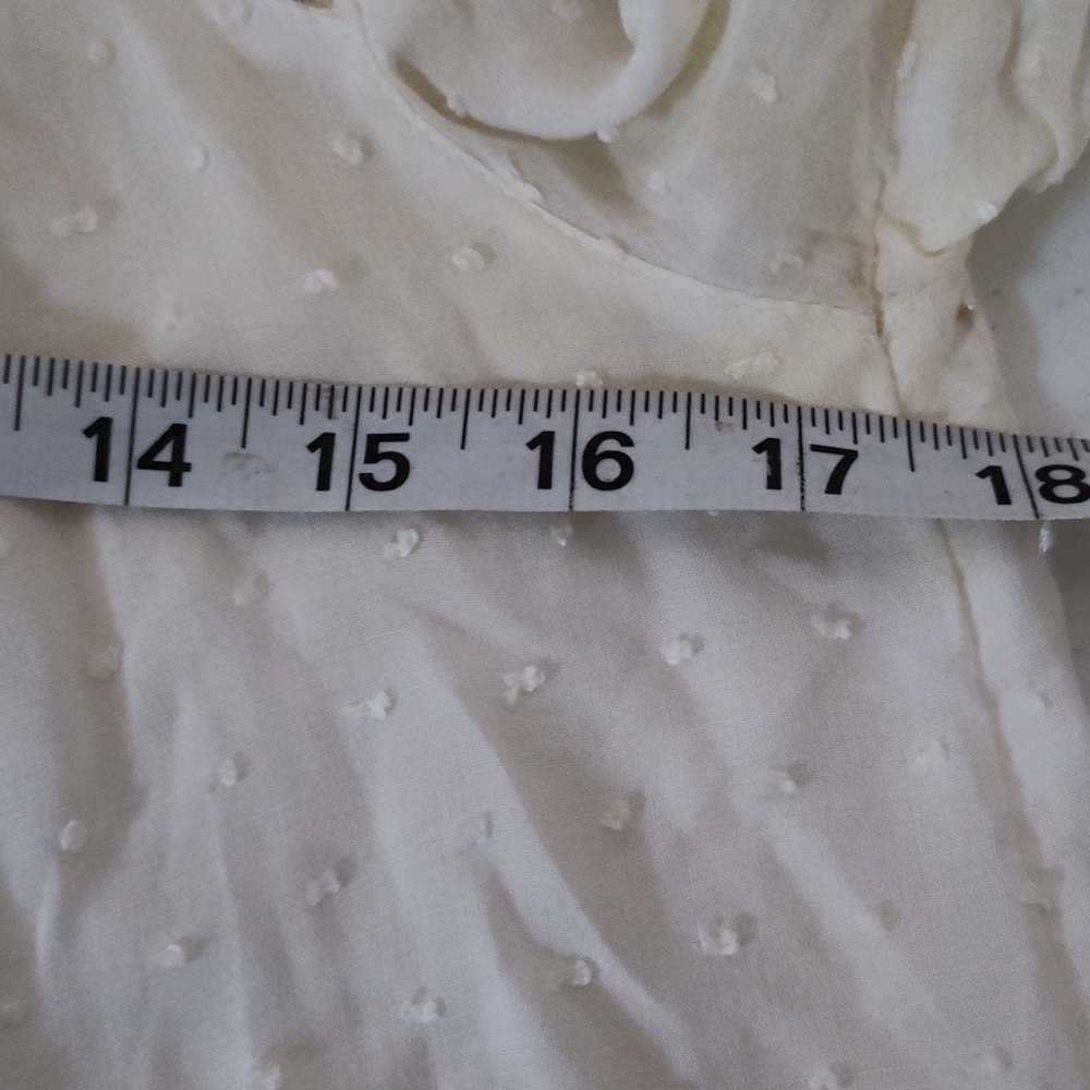 Free People  off White Large Crochet Minky Raised Dots Bump Surface size small - Picture 4 of 8